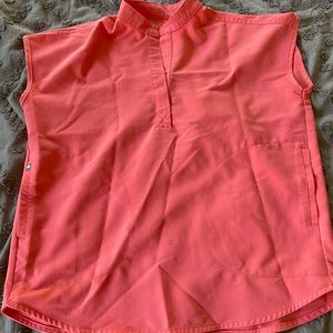 FIGS XXS HOT CORAL RAFAELA TOP